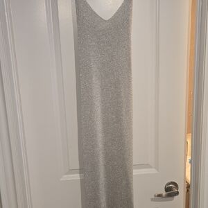 Mango Silver Maxi Dress